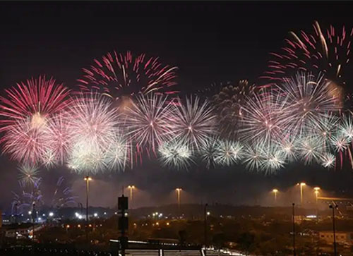 行唐县焰火晚会